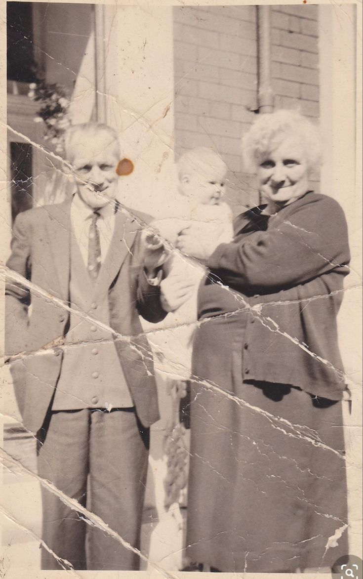 Grandmother photo before animation